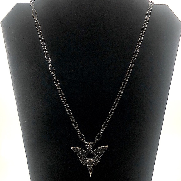 Stainless Steel Crow Pendant - Picture 3 of 8